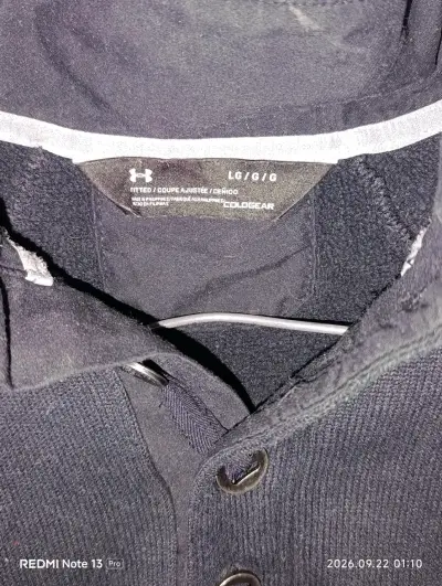 Polerón negro Under Armour ColdGear para hombre - miniatura 2