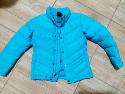 Chaqueta de plumas azul para niños The North Face - miniatura 1