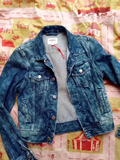 Chaqueta de mezclilla Pepe Jeans azul talla xs - miniatura 1
