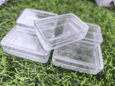 Cajas plásticas transparentes pequeñas para almac - miniatura 1