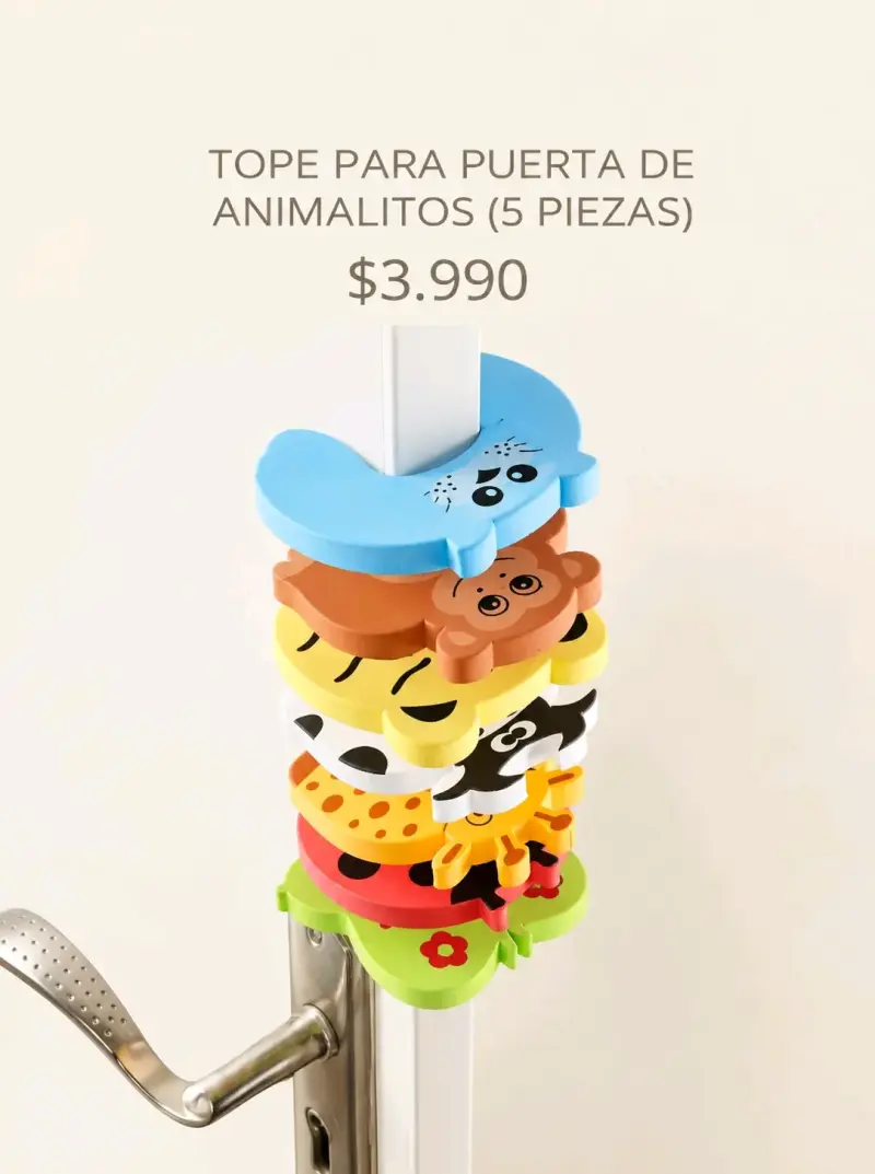 Set de topes para puerta de animalitos (5 piezas)