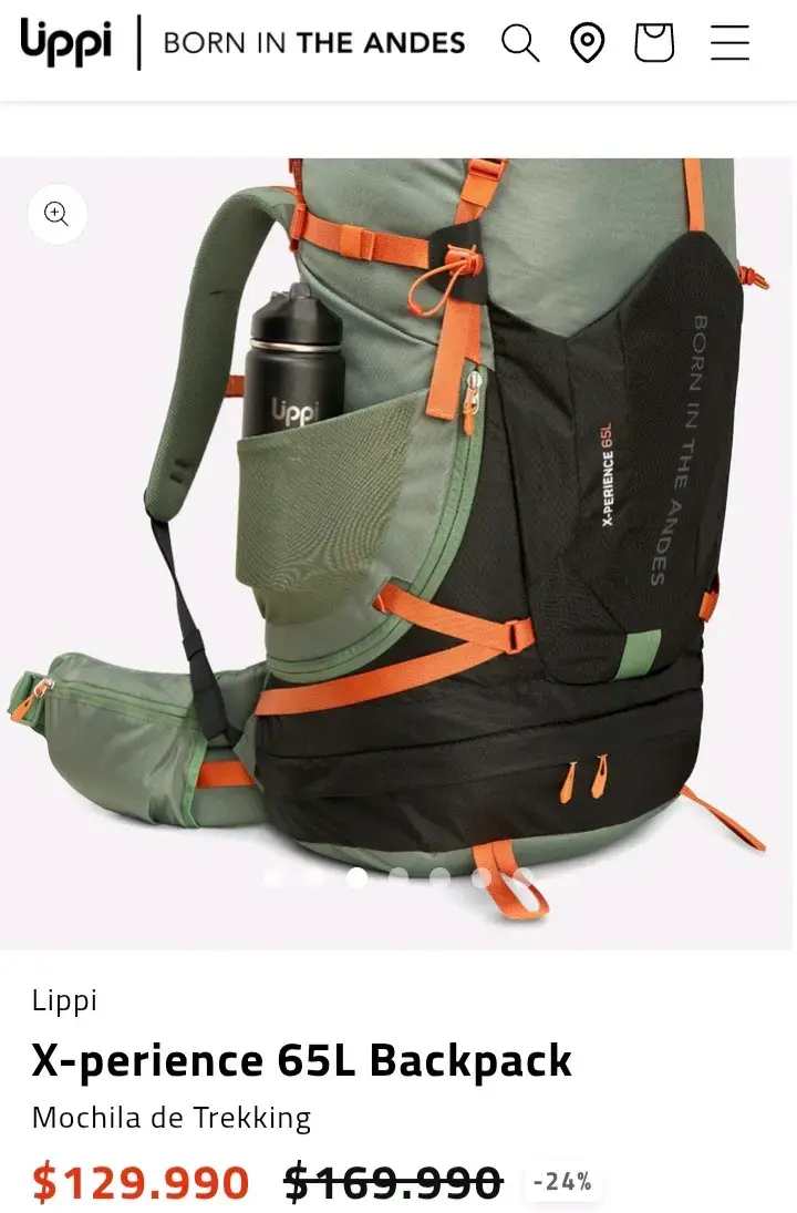 Mochila de Trekking Lippi X-perience 65L Verde - 2
