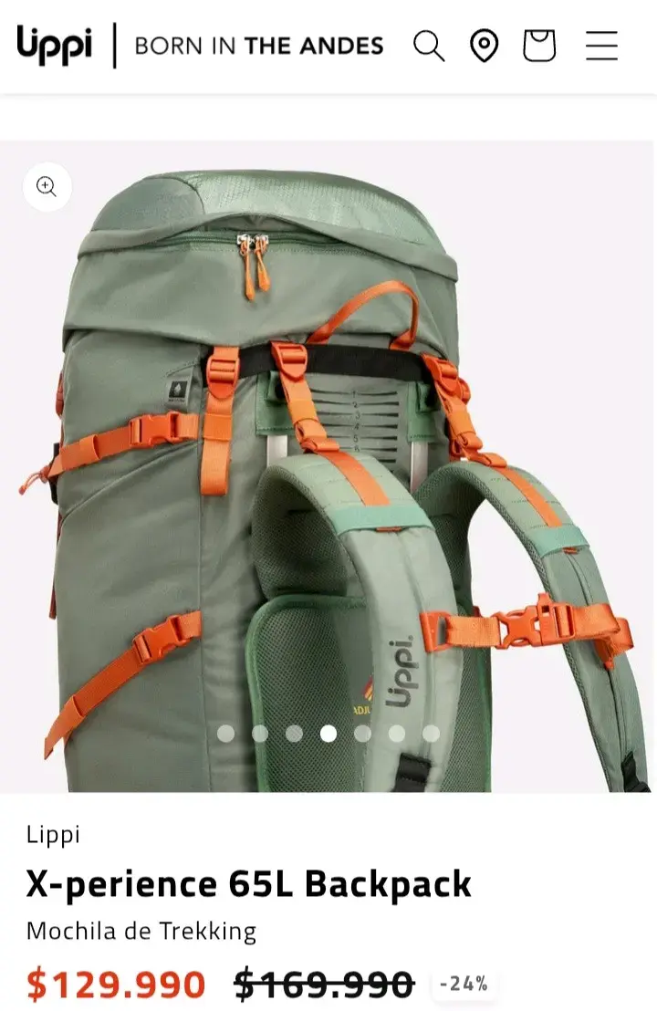 Mochila de Trekking Lippi X-perience 65L Verde - 3