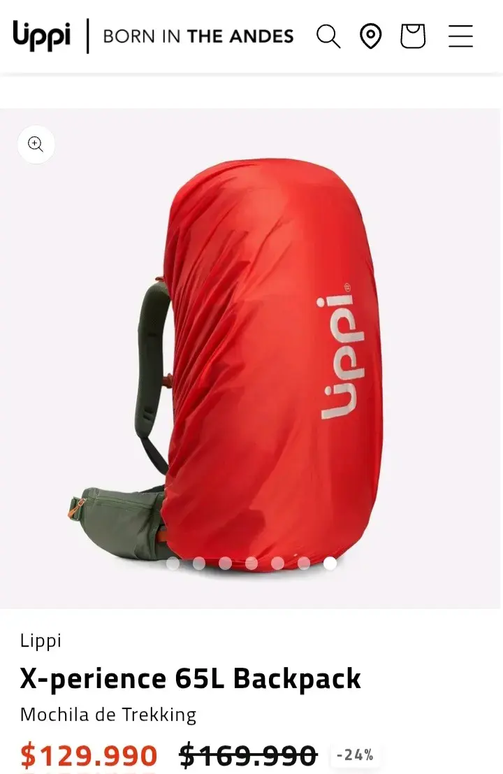 Mochila de Trekking Lippi X-perience 65L Verde - 5