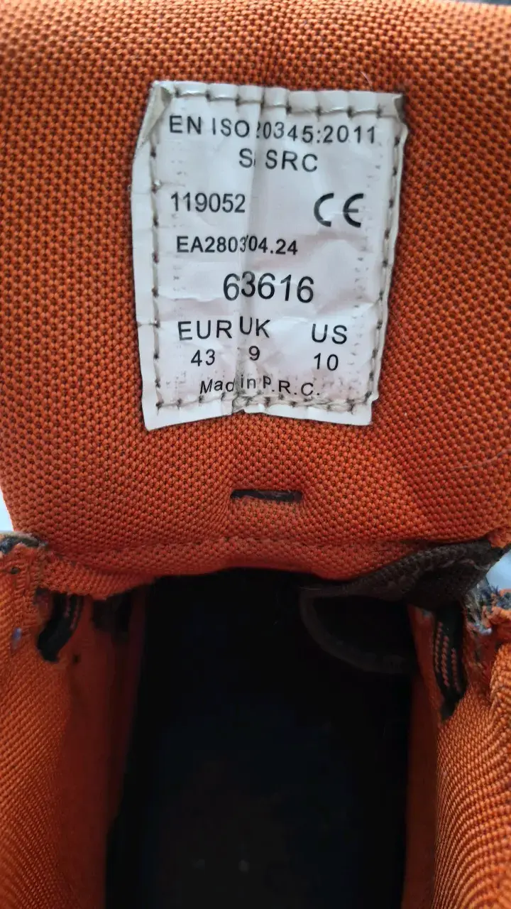 Botas de seguridad negras con interior naranja - 2