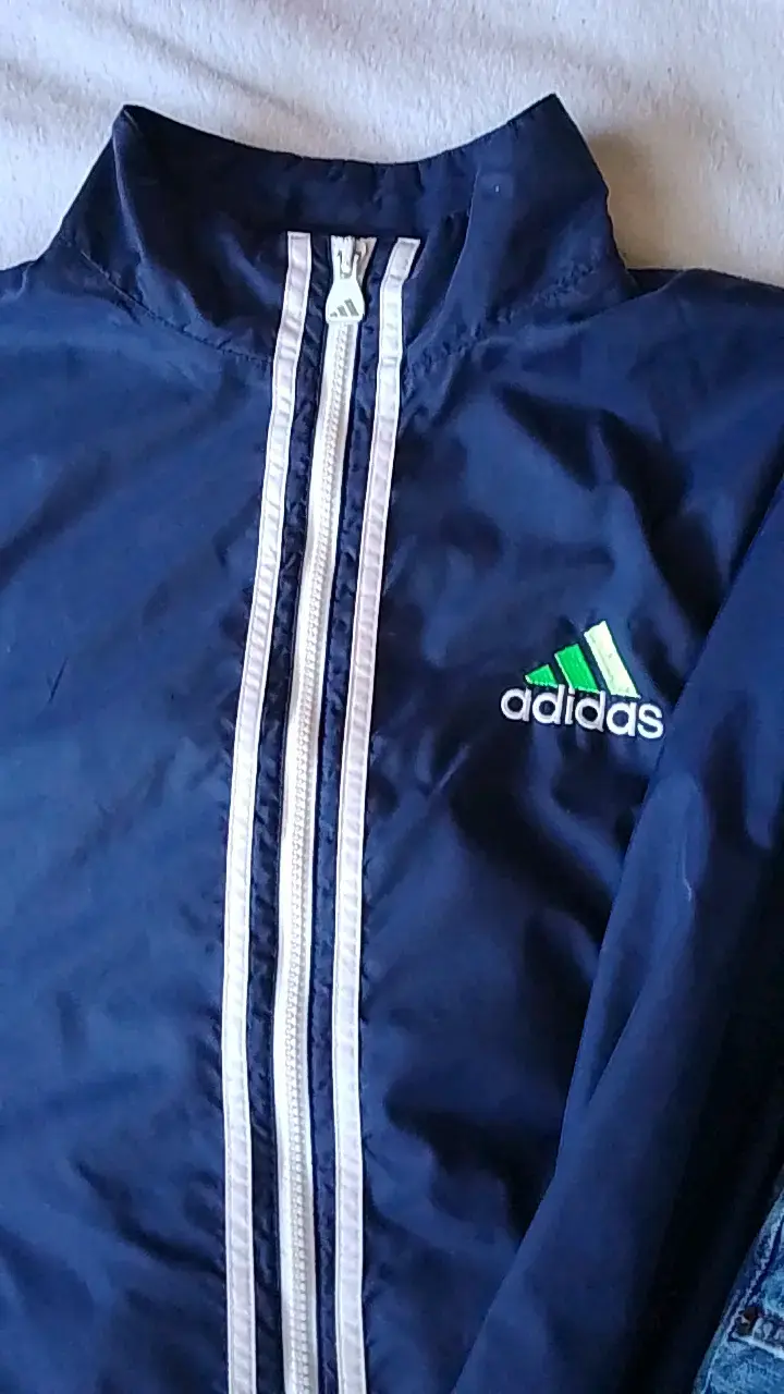 Chaqueta deportiva azul Adidas talla L - 1