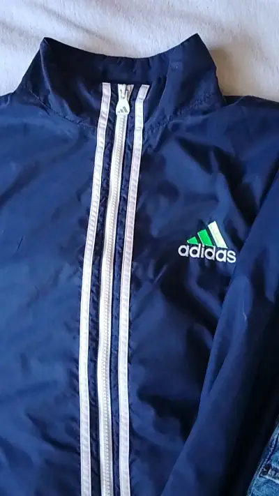Chaqueta deportiva azul Adidas talla L - miniatura 1
