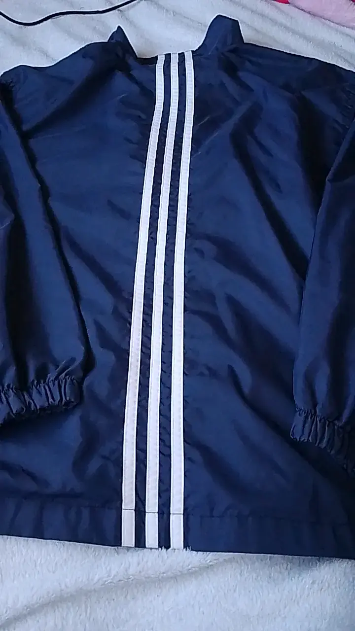 Chaqueta deportiva azul Adidas talla L - 4