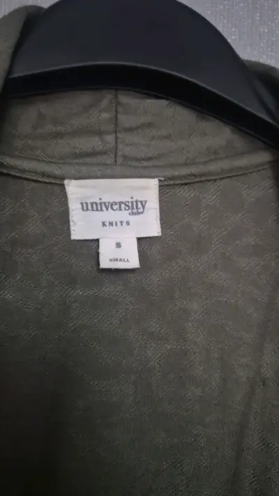 Cardigan verde oliva University Club talla S - miniatura 2