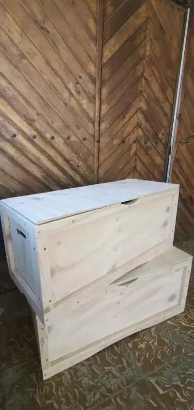 Baúl de madera para almacenamiento - miniatura 1