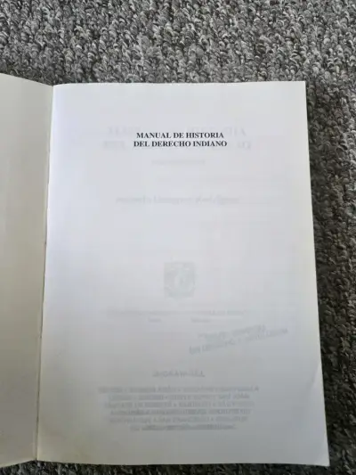 Manual de Historia del Derecho Indiano Segunda Edición - miniatura 3