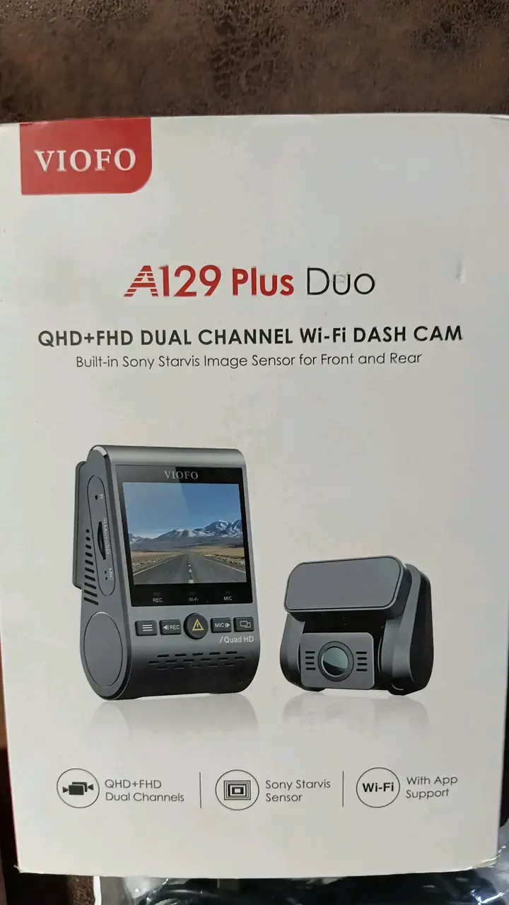 Cámara Dash Viofo A129 Plus Duo con Wi-Fi - 1