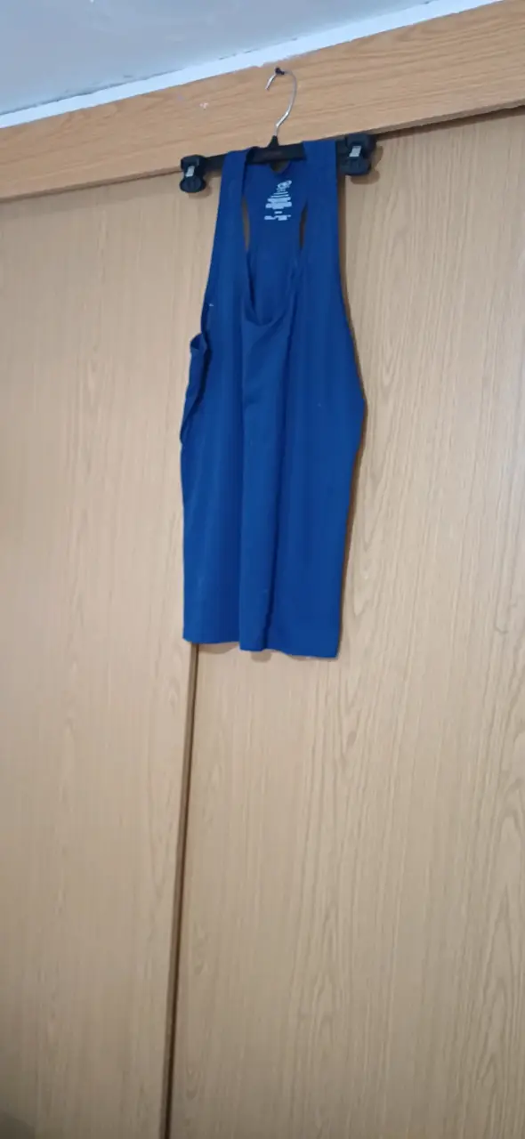 Polera sin mangas azul Athletic para hombre - 1