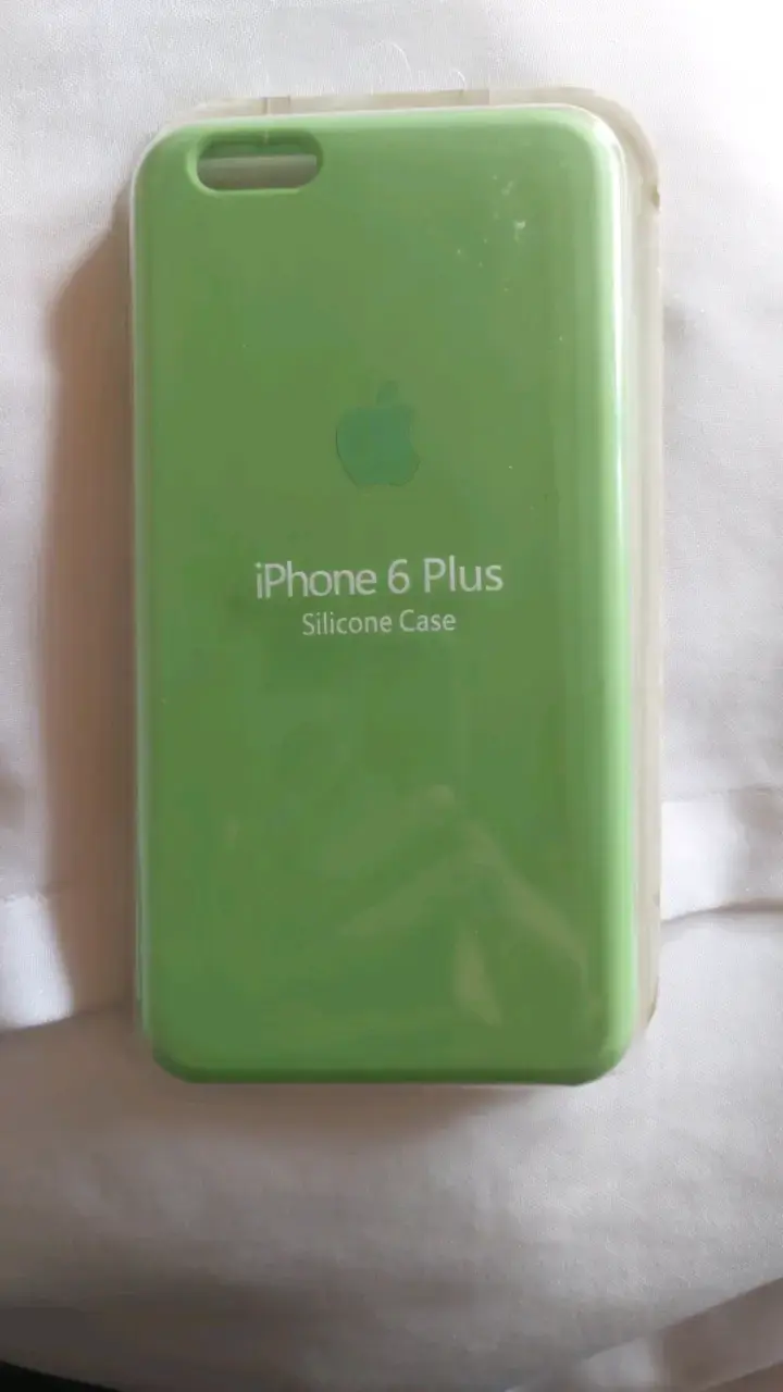 Carcasa de silicona verde para iPhone 6 Plus