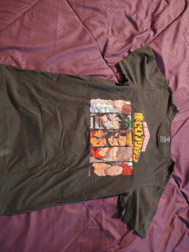 Polera negra My Hero Academia unisex - 1