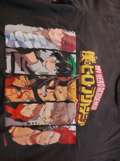 Polera negra My Hero Academia unisex - miniatura 2