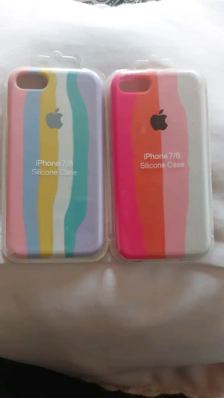 Fundas de silicona para iPhone 7/8 multicolor - 1