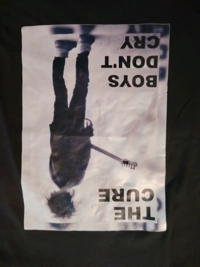Polera negra The Cure Boys Don't Cry - 2