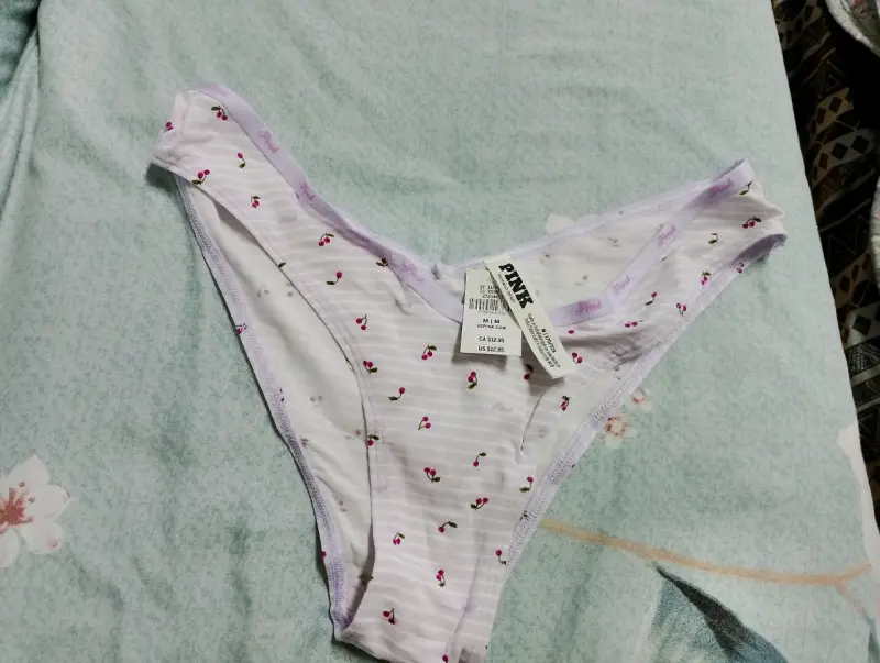 Conjunto de calzones de encaje y algodón PINK - 4