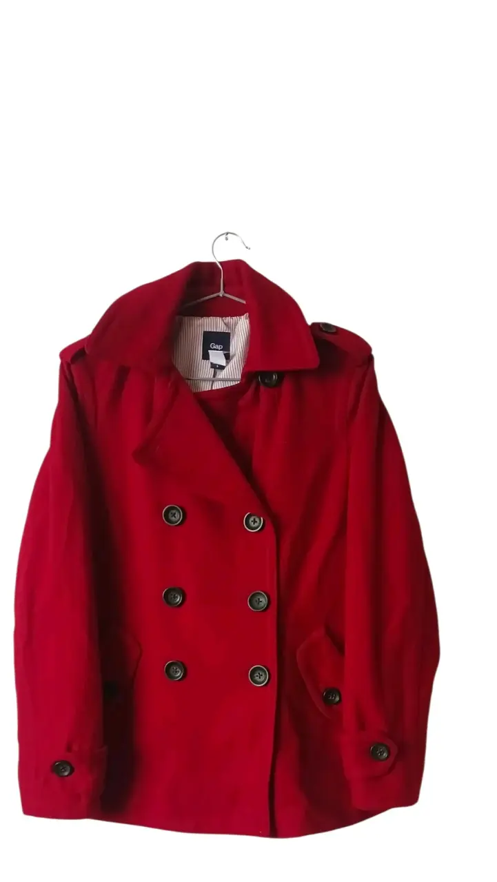 Abrigo rojo de lana Gap para mujer