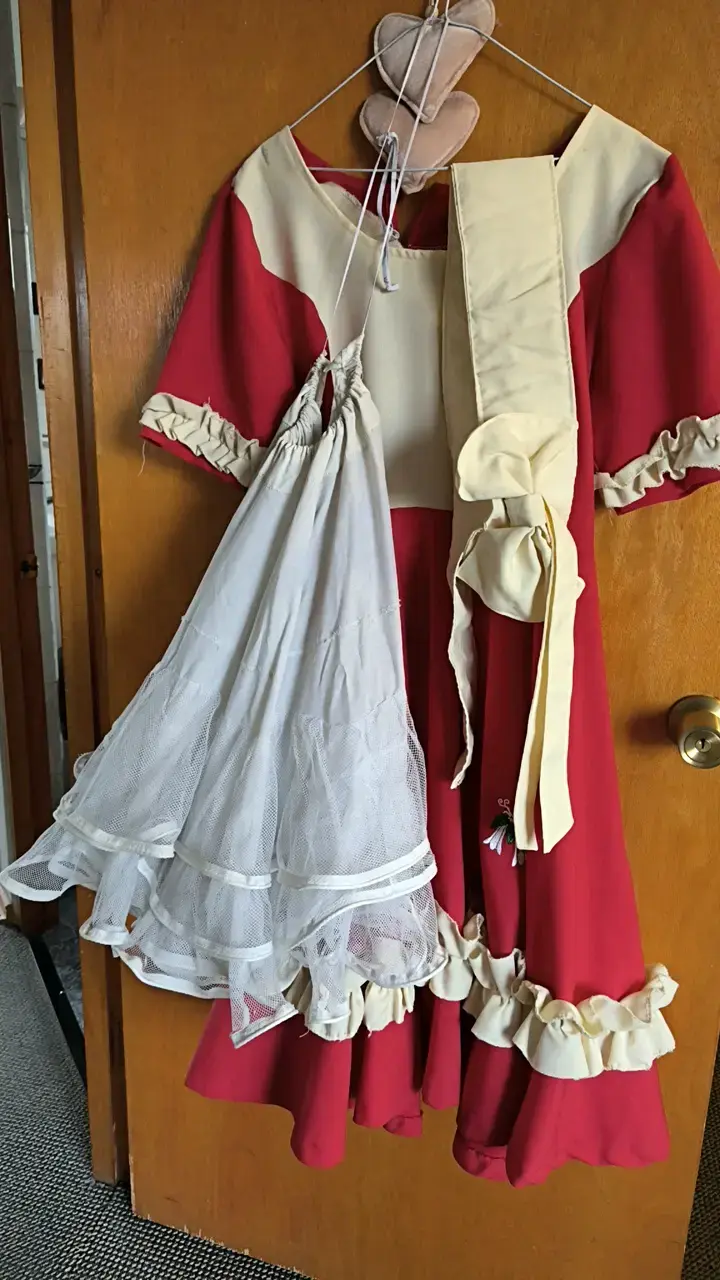 Vestido de huasa chilena con falso incluido