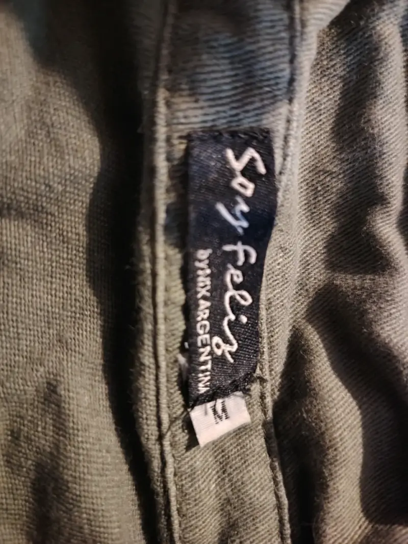 Chaqueta verde militar con parches - 6