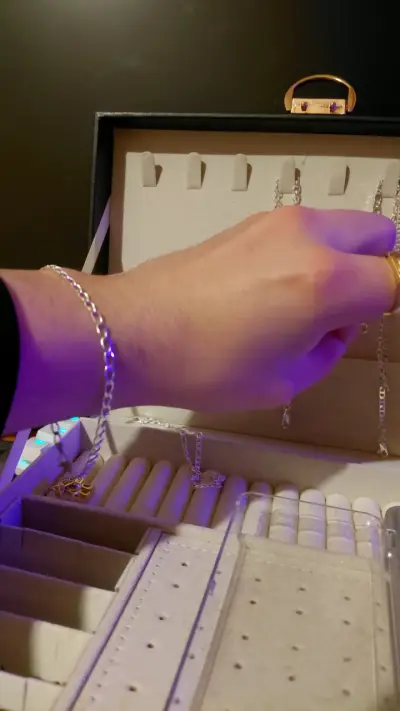 Pulsera de plata elegante para hombre ley 925 - miniatura 5
