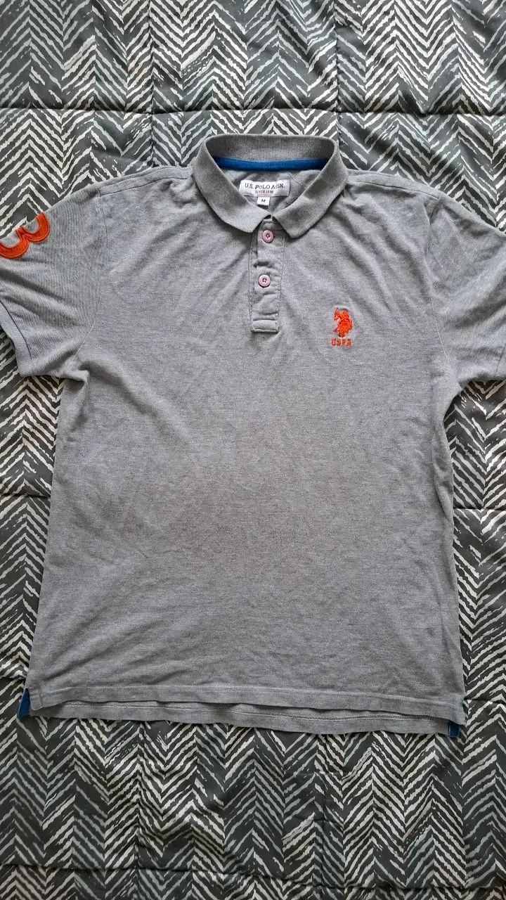 Polera Polo Gris US Polo Assn Hombre - 1
