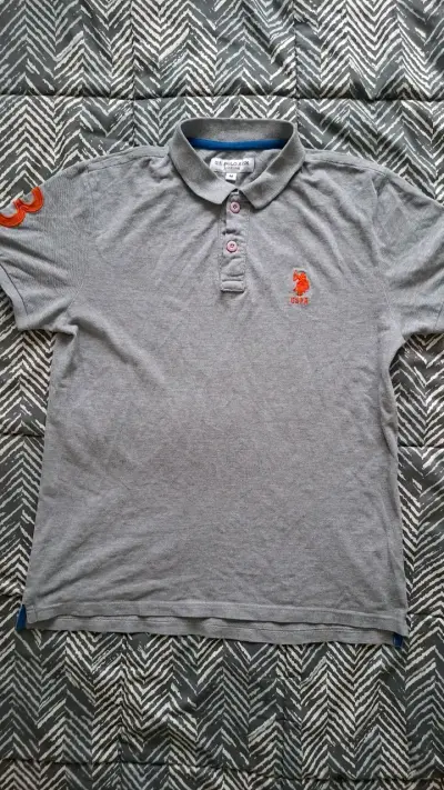 Polera Polo Gris US Polo Assn Hombre - miniatura 1