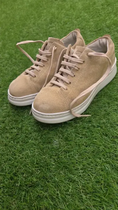 Zapatillas casuales beige Camper para mujer - miniatura 2