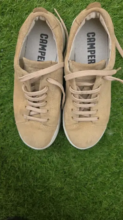 Zapatillas casuales beige Camper para mujer - miniatura 6