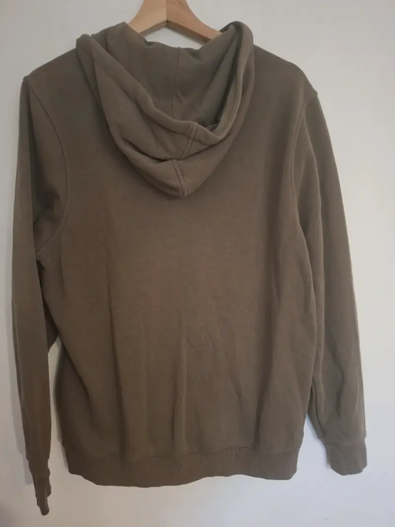 Polerón con capucha marrón para hombre talla S - 4