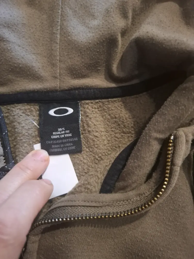 Polerón con capucha marrón para hombre talla S - 5