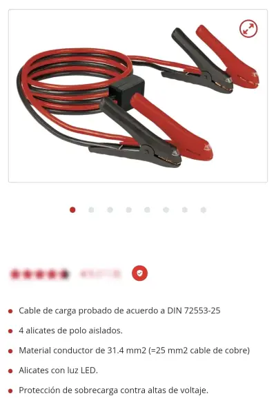 Cables de arranque para auto Einhell - miniatura 6