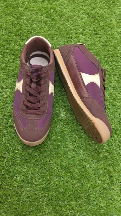 Zapatillas Alaniz color morado y beige - miniatura 2
