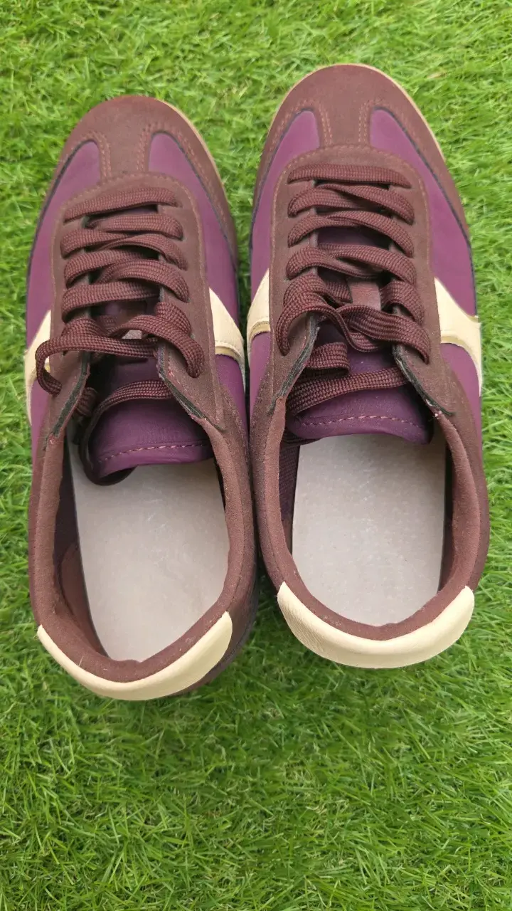 Zapatillas Alaniz color morado y beige - 4