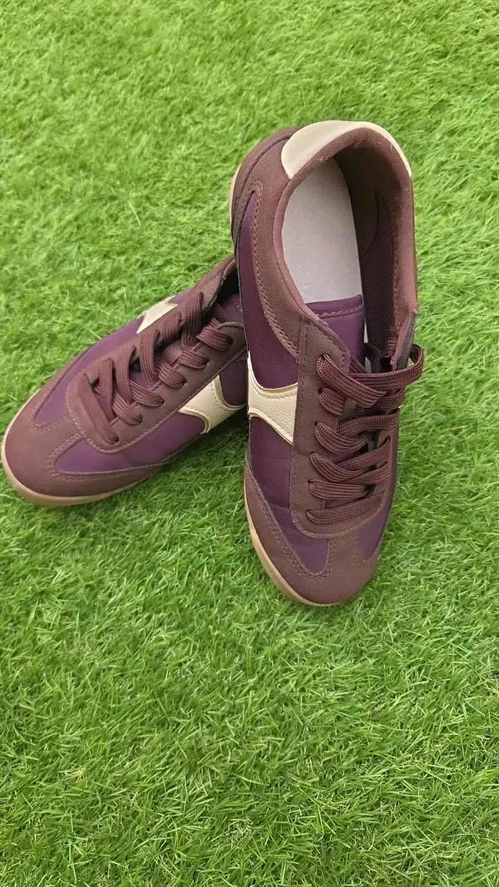 Zapatillas Alaniz color morado y beige - 6