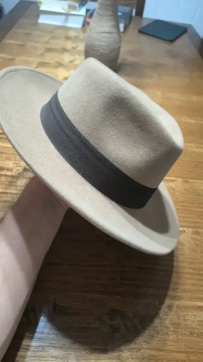 🎩 SOMBRERO MORALES FEDORA – 100% LANA | COMO NUEVO - miniatura 1