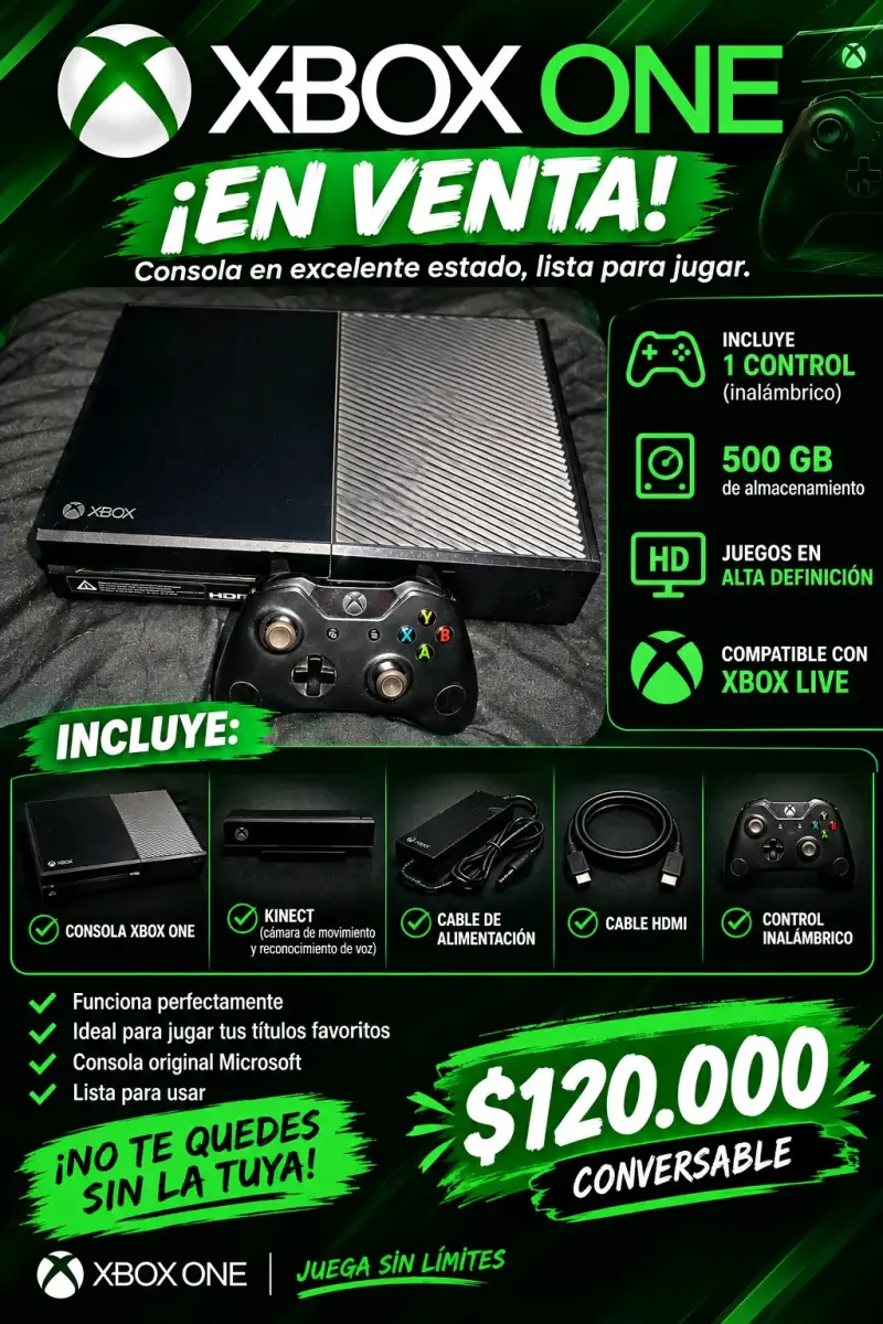 Consola Xbox One con Kinect