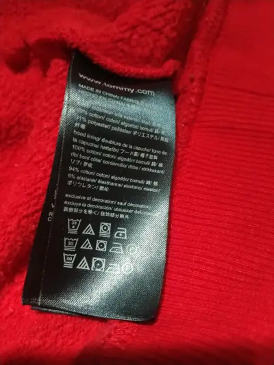 Polerón rojo con capucha Tommy Hilfiger - miniatura 3