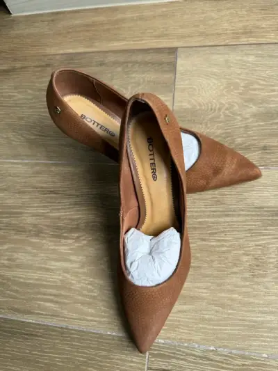 Zapatos de Tacón Bottero Marrón Texturizados - miniatura 2