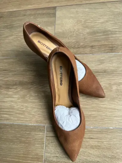 Zapatos de Tacón Bottero Marrón Texturizados - miniatura 3