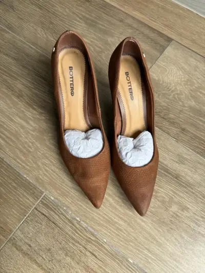 Zapatos de Tacón Bottero Marrón Texturizados - miniatura 4