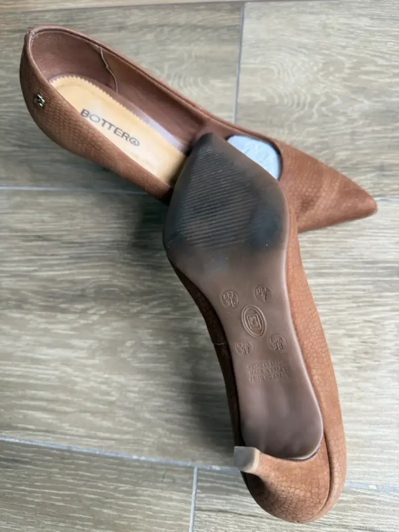 Zapatos de Tacón Bottero Marrón Texturizados - 5