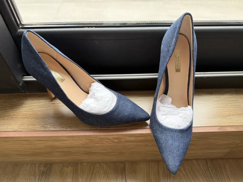 Zapatos de Tacón Azul Guess Elegantes - 1