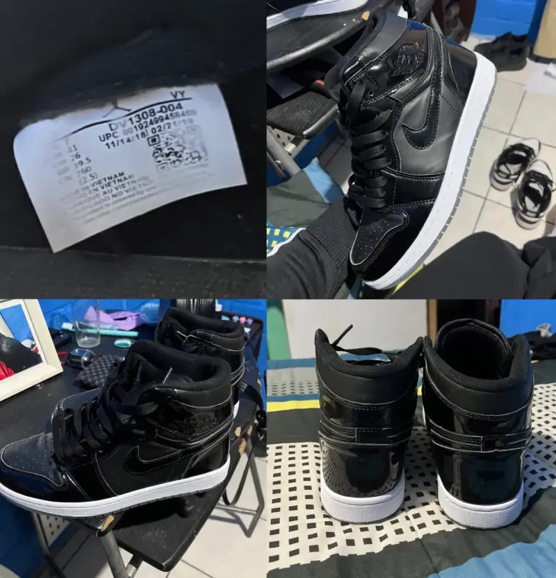 Zapatillas deportivas negras Nike Air Jordan