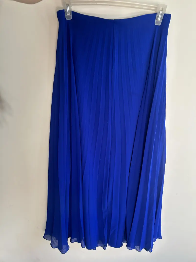 Falda plisada azul elegante - 2