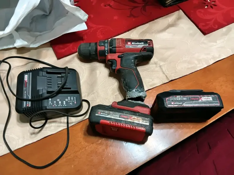 Taladro Inalámbrico Einhell con Baterías y Cargador - 3