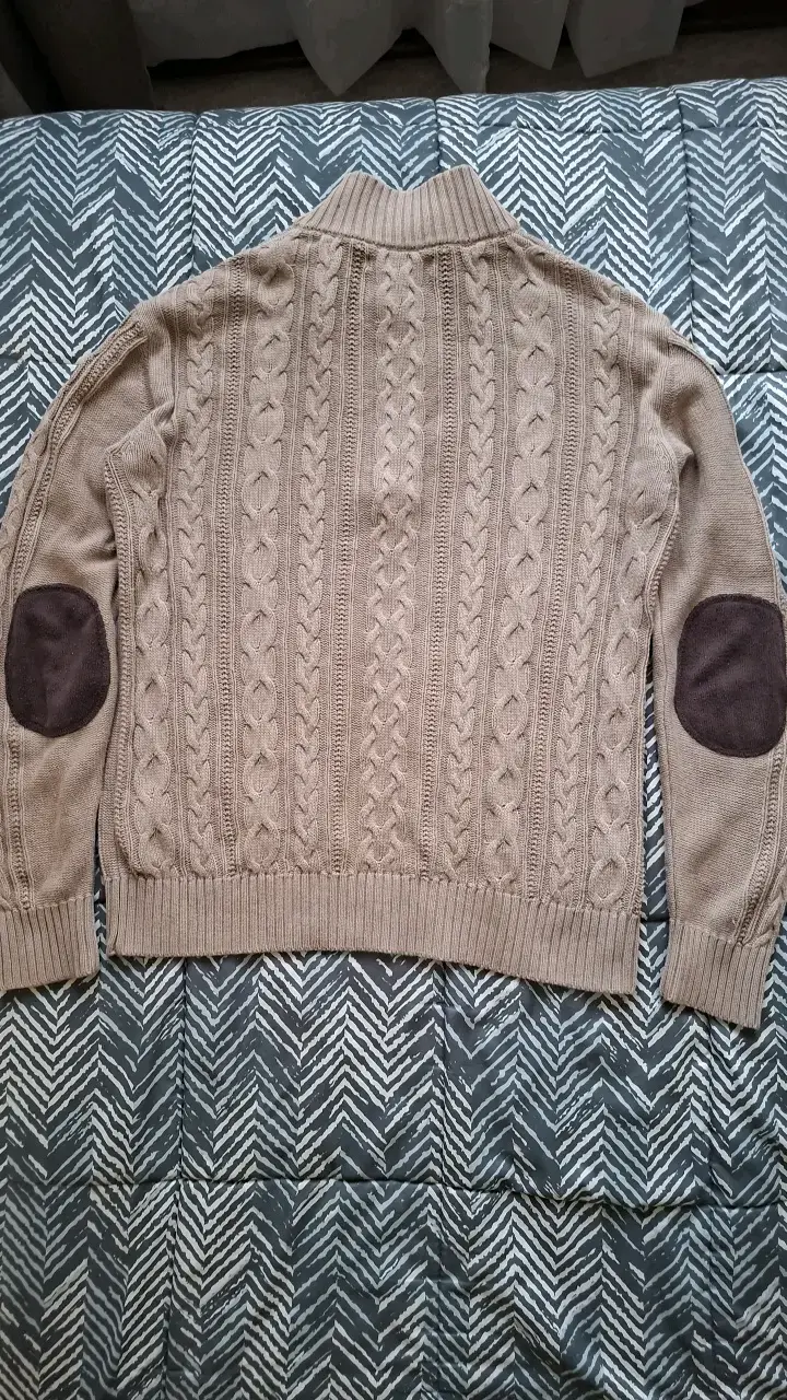 Suéter de lana beige U.S. Polo Assn con botones - 4