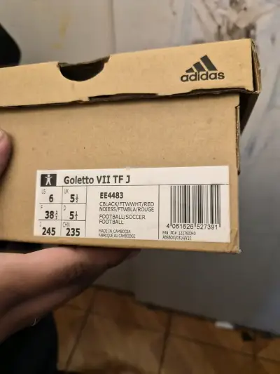 Zapatillas de fútbol Adidas Golettos negras - miniatura 4